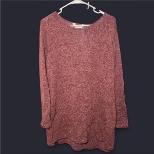SJS Burgundy Long Sleeve Top